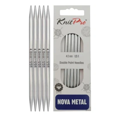 Imagen de Knit Pro Agujas para Calcetines KnitPro Nova Metal (10cm x 4.00mm) 1 Unidad