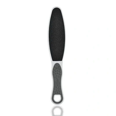 Imagen de TITANIA Lima de doble pie suave (gruesa y fina) para callos dos lados ergonómica pies eficaz rascar Fabricado en Alemania (23 cm, gris)