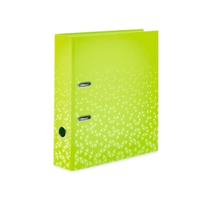Imagen de HERMA 20123 Archivadores A4 color verde, 5 unidades, 7 cm de ancho, diseño archivador cartón con impresión interior para escuela y oficina, resistente carpeta anillas niños