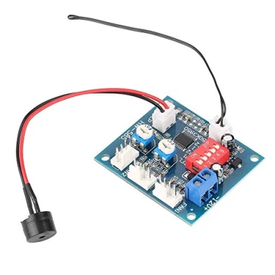 Imagen de Termostato de cuatro cables Controlador velocidad del ventilador PWM Módulo regulador para PC Función control DC 12V