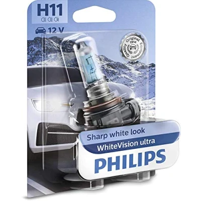 Imagen de PHILIPS 12362WVUB1 Lámpara, faro de carretera H11 12V 55W Halógena AUDI: A3 Sportback, A4 B8 Avant, B7 Berlina, BMW: 1 Coupé, 3 Berlina