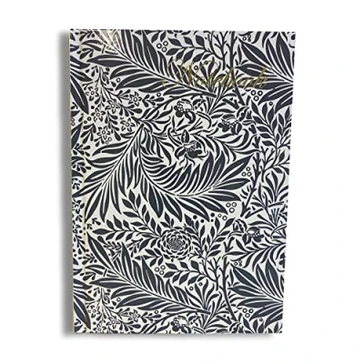 Imagen de Maturi Cuaderno de tapa dura A5, diseño William Morris Larkspur con detalles lámina dorada y acabado brillante