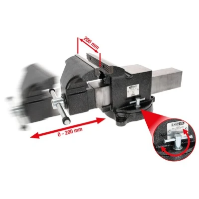 Imagen de KS Tools 914.0008 Tornillo de banco paralelo 8&quot;