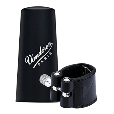 Imagen de Vandoren LC22P Abrazadera de cuero con boquillero plástico para clarinete
