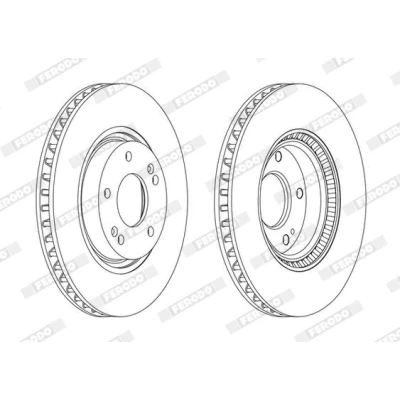 Imagen de FERODO PREMIER DDF1795C Disco de freno 300 28 5 ventilado revestido con tornillos HYUNDAI: i30 I Hatchback, II Familiar