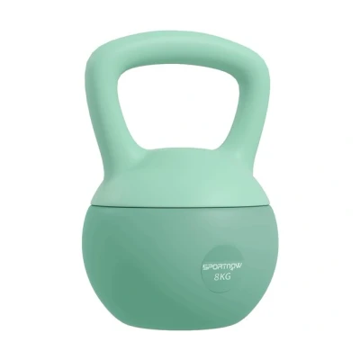 Imagen de SPORTNOW Pesa Rusa 8 kg Soft Kettlebell Relleno de Arena Metálica y Mango Antideslizante para Entrenamiento Culturismo en Casa Gimnasio Verde
