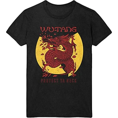 Imagen de Rock Off Trade Wu Tang Clan T Shirt Inferno Band Logo Nuevo Oficial De Los Hombres Azul Size L