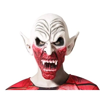 Imagen de Máscara Latex Monstruo Blanco Colmillos