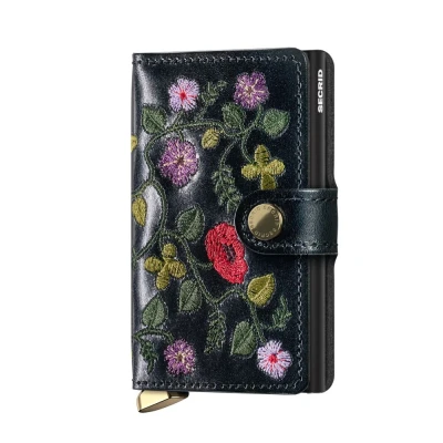 Imagen de Secrid Miniwallet Stitch Floral Black Grabado gratuito