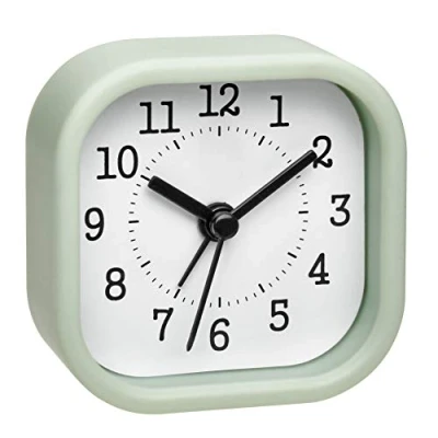 Imagen de TFA Dostmann 60.1035.04 Despertador analógico tamaño Mini, Alarma de Viaje, pequeño y manejable, Verde Pastel, 52 x 23 mm (Largo Ancho Alto)