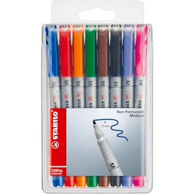 Imagen de Stabilo OHPen universal Multi Marcador (Multi, Blanco, Multi, De plástico, Medio, 1 mm)