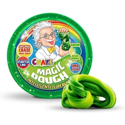 Imagen de CRAZE MAGIC DOUGH Arcilla mágica para modelar con efectos especiales inteligente multicolor aromas niños 2 años y + Slime Child 20g
