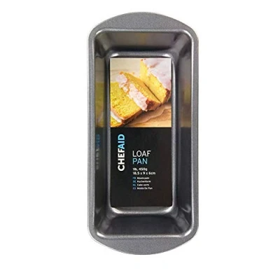 Imagen de Chef Aid Molde rectangular antiadherente para pan de 450 g, 18,5 x 9 6 cm, ideal pan, tartas y bollería. Apto lavavajillas, frigorífico congelador.
