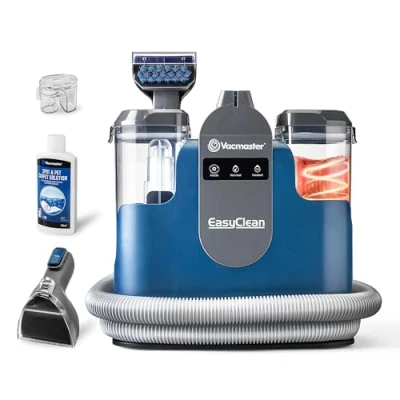 Imagen de Vacmaster SCC1201H 1200W Aspiradora Limpiadora de Alfombras con Tecnología Calentamiento Dispositivo Limpieza Tapicería Ideal para Limpiar Escaleras, Sofás, Asientos Coche, Moquetas