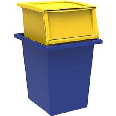 Imagen de Terry, Ecobin 25+30 Set 2 Contenedores para Reciclaje de Residuos, Polipropileno, 25 L + 30