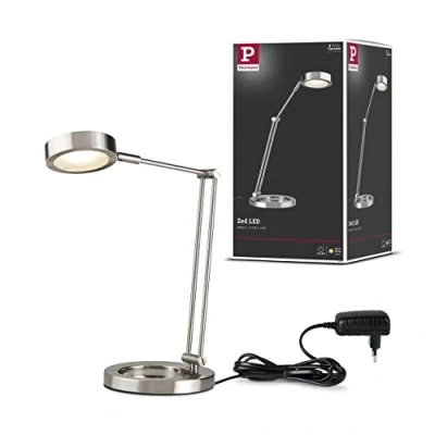 Imagen de Paulmann Zed lámpara de mesa LED hierro cepillado