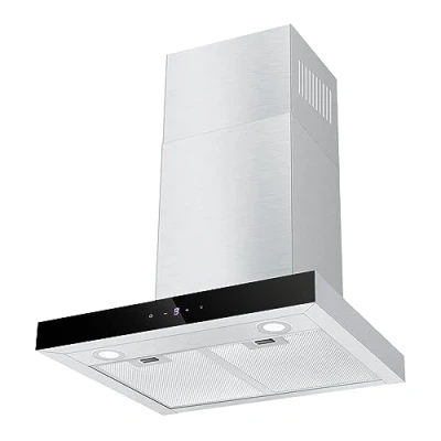 Imagen de TopStrong Campana extractora 60cm, de circulación Aire/Aire Escape, con 700 m3/h, Extractor Cocina, Acero Inoxidable, Control Suave al Tacto 9 Pasos