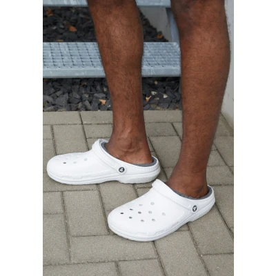 Imagen de Crocs Classic Lined Unisex Pantuflas, Talla: 38 39, Navy/charcoal Zapatos