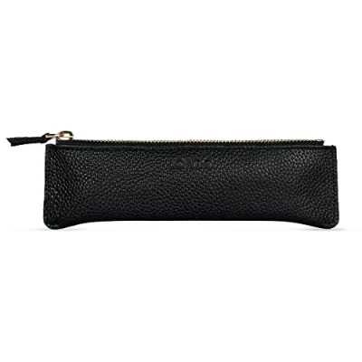 Imagen de Londo Estuche de Cuero con Cremallera para Lápices y Bolígrafos, Piel Genuina, Unisex