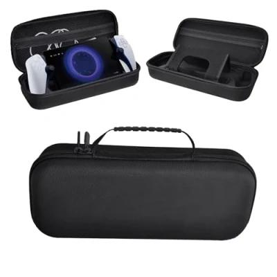 Imagen de VIMAZ Funda de Transporte Compatible con PS5 Portal, rígida portátil, Protectora Dura, para Almacenamiento Seguro PS5, a Prueba Golpes (Negro)