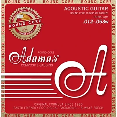 Imagen de Adamas Akustik Gitarren Saiten Historic Reissue Phosphor Bronze Round Core Satz Light .012 .053 1818RC