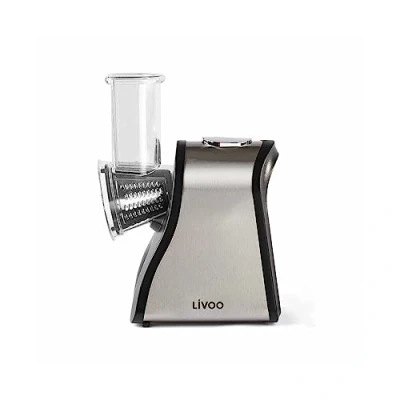Imagen de Livoo DOP192 Rallador eléctrico multifunción, Acero Inoxidable, Negro
