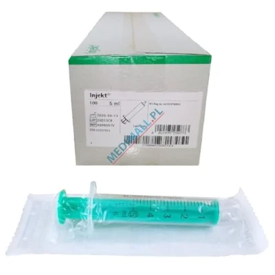 Imagen de Jeringa desechable (100 unidades, 5 ml), color marrón