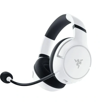 Imagen de Auriculares gaming Razer Kaira, De diadema, Inalámbricos, Para Xbox Series X S, Micrófono, Blanco
