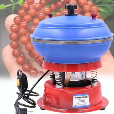 Imagen de DPLWJPP Pulidora Vibratoria para Tambor,Pulidora Piedra,Pulidora 130 W Cuenco,Pulidor Joyería Vaso Magnético,para Pulir Joyas Y Limpiar Metales