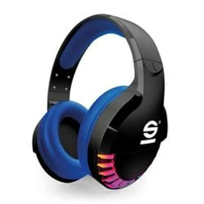 Imagen de Celly, Auriculares inalámbricos Speed, línea Sparco, Gaming Over Ear, con diseño Funcional y Diadema Ajustable, micrófono Incorporado Control Remoto Luces LED Rainbow