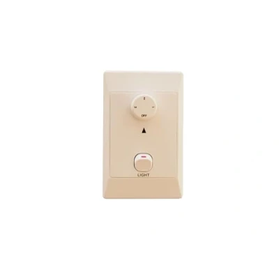 Imagen de Pepeo interruptor de pared para ventiladores techo con luz 3 niveles regulación velocidad, iluminación independiente, 220 240 V 50 Hz, dimensiones compactas