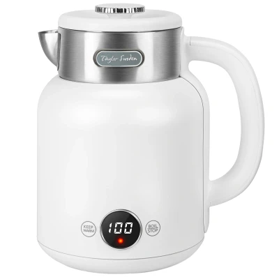 Imagen de Taylor Swoden Zoey Hervidor de Agua Retro Toque Frío, 2200W 1.7L, Doble Pared Acero Inoxidable, Ajuste Temperatura, Pantalla LED con Temperatura en Tiempo Real, Mantener Caliente 1 hora