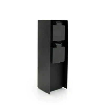 Imagen de LED Universum Regleta para jardín (2 enchufes, acero inoxidable, IP44), color negro