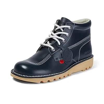 Imagen de Kickers Kick Hi, Botas Clasicas Hombre, Azul (Dk Blue/White Drk Ble/Wht), 39 EU