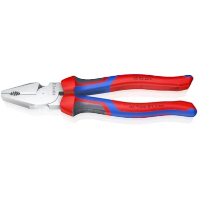 Imagen de Knipex Alicate universal de fuerza cromado, con fundas multicomponentes 225 mm 02 05