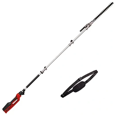 Imagen de Einhell Cortasetos telescópico eléctrico GC HH 9046 (900 W, Longitud de Corte 41,2 cm, Distancia Dental 20 mm, Alcance 1,97 m, Extensible hasta 2,60 Accesorio poda inclinable)