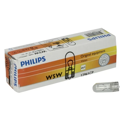 Imagen de PHILIPS 12961CP Bombillas 12 5 W5W, Lámpara de cristal CITROËN: ZX Hatchback, DS5 C3 I PEUGEOT: 308 SW, Partner Combispace