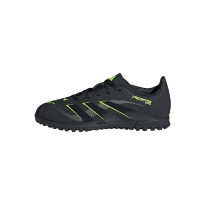 Imagen de adidas Performance Predator CLUB Unisex Botas de fútbol multitacos para niños, Talla: 33.5, Core black/carbon/lucid lemon Zapatos