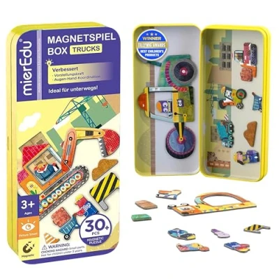 Imagen de Puzzle Magnético Vehículos de Construcción