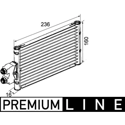 Imagen de MAHLE ORIGINAL CLC 74 000P Radiador de aceite, transmisión automática