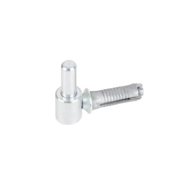 Imagen de Alberts 307356 Gozne para atornillar, Con roscado métrico, Galvanizado en azul, Ø del entre eje 14 mm, 65 x 33 mm