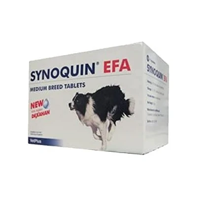 Imagen de VetPlus Synoquin EFA Envase con 120 Comprimidos de Suplemento para Perros Razas Medianas, el embalaje puede variar