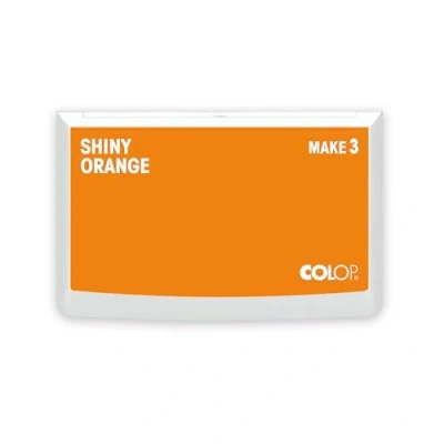 Imagen de COLOP Tampón de tinta MAKE 3 Shiny Orange 90 x 160 mm para sellos mano tradicionales y creativos