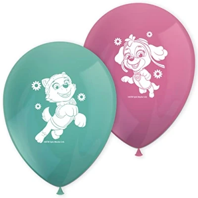 Imagen de Globos de látex la Patrulla Canina Skye &amp; Everest, 8 unidades