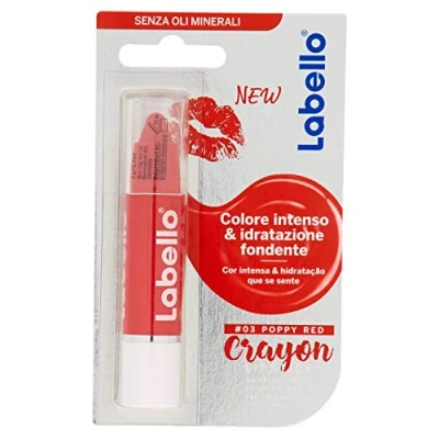 Imagen de Labello Crayon Balsamo Labbra Colorato Poppy Red 22.2 g