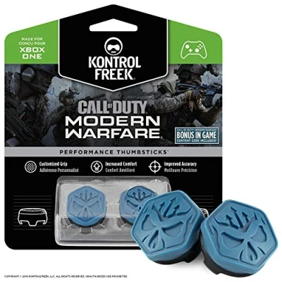 Imagen de KontrolFreek Call of Duty Modern Warfare para Xbox One y Series X/S Performance Thumbsticks 2 Alturas medias, convexo Azul/Negro.