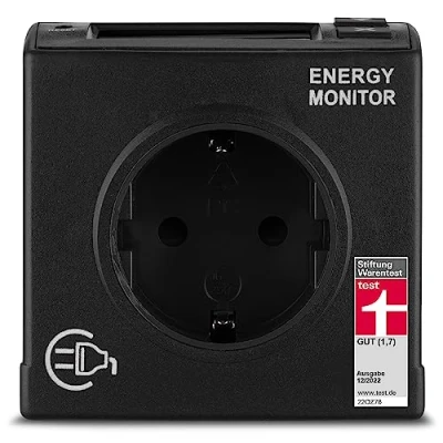 Imagen de REV medidor de electricidad EX Galardonado por Stiftung Warentest con nota 1,7 medir su consumo energía, electricidad, corriente, color negro