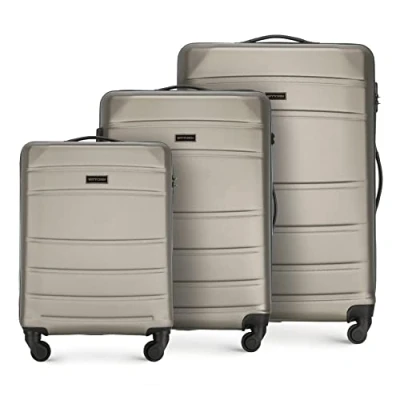 Imagen de Wittchen Globe LINE Collection Juego de maletas, Talla: One Size, Beige