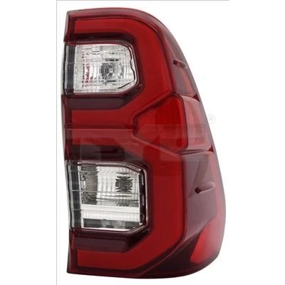 Imagen de TYC 11 15139 06 2 Piloto trasero derecha LED Rojo con portalámparas, sin TOYOTA: Hilux VIII Pick up