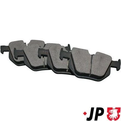 Imagen de JP GROUP 1463700810 Juego de pastillas freno Eje trasero preparado para indicador desgaste BMW: 5 Berlina, Touring, 6 Coupé